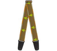 Buckle-Down GS-W31699 "Pine Trees Blocks Olive/Orange/Tan" Guitar Strap
