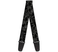 Buckle-Down GS-W31933 Guitar Strap Skull Pile Black Gray 2 Inches Wide, 1.0 in*54.0 in*2.0 in