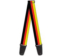 Buckle-Down GS-W31949 "Stripes Black/Red/Yellow" Guitar Strap
