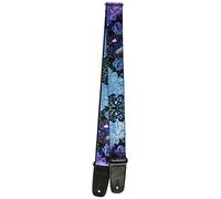 Buckle-Down GS-W32037 Electric Blue Lighted Skull Face Guitar Strap