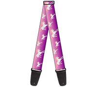 Buckle-Down GS-W32108 Guitar Strap Unicorn Sparkles Purple Pink, 2" Wide - 29-54" Length