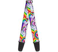 Buckle-Down GS-W32115 Guitar Strap Unicorns In Rainbows Sparkles Purple, 2" Wide - 29-54" Length