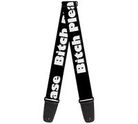 Buckle-Down GS-W32804 "BITCH PLEASE Black/White" Guitar Strap