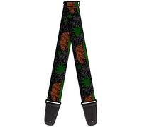 Buckle-Down GS-W32970 "Cali Bear/Pot Leaf Black/Gray/Green" Guitar Strap