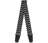 Buckle-Down GS-W33908 "Micro Polka Dots2 Black/White" Guitar Strap