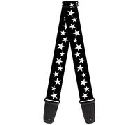 Buckle-Down GS-W33915 "Multi Stars Black/White" Guitar Strap