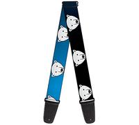 Buckle-Down GS-W34204 "Polar Bear Repeat Black/Blue Fade" Guitar Strap