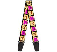 Buckle-Down GS-W34212 "Peanut Butter w/Mustache & Jelly" Guitar Strap