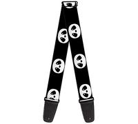 Buckle-Down GS-W34217 "Panda Face Black/White" Guitar Strap