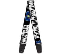 Buckle-Down GS-W34288 "Pennsylvania Flag Silhouette WELCOME TO PENNSYLVANIA" Guitar Strap
