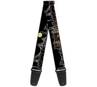 Buckle-Down GS-W34565 "San Francisco w/Moon Vivid Skyline Black" Guitar Strap