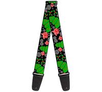 Buckle-Down GS-W35571 "Christmas Collage Black/White/Green/Red" Guitar Strap