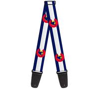 Buckle-Down GS-W35582 "Colorado Flag/Snowboarder Blue/White/Red/Yellow" Guitar Strap