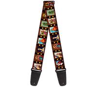 Buckle-Down GS-W37121 Guitar Strap - Saint Blocks - 2" Wide - 29-54" Length