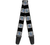 Buckle-Down GS-WBFT004 Guitar Strap - "BUILT FORD TOUGH Logo2 Black/White/Blue"