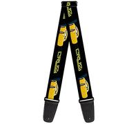 Buckle-Down GS-WDY355 Guitar Strap - Cars 3 CRUZ Car Profile Black/Blue/Yellow, 2" Wide & 29-54" Length