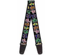 Buckle-Down GS-WGD001 Guitar Strap - Dancing Bears Black/Multi Color - 2" Wide - 29-54" Length