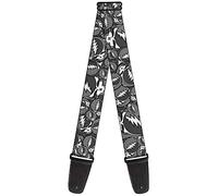 Buckle-Down GS-WGD014 Guitar Strap - "Steal Your Face Stacked Gray"