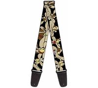 Buckle-Down GS-WLTWC002 Guitar Strap - Wile E. Coyote Expressions Black, 2" Wide & 29-54" Length
