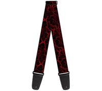 buckle-down Guitar Strap 34-60 Inches Marble Black/Red