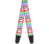 Buckle-Down Guitar Strap Arrows White Multi Color 2 Inches Wide