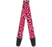 Buckle-Down Guitar Strap Brains Black Pink 2 Inches Wide (GS-W32844)