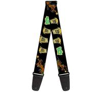 Buckle-Down Guitar Strap - Chasing Scooby Snacks Black - 2" Wide - 29-54" Length