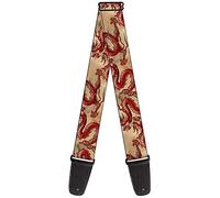 Buckle-Down Guitar Strap, Dragons Tan, 2 Inches Wide