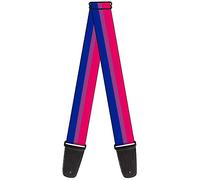 Buckle-Down Guitar Strap, Flag Bisexual Pink Purple Blue, 2 Inches Wide, Multicolor, 2" Wide - 29-54" Length