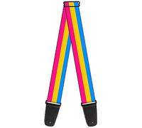 Buckle-Down Guitar Strap Flag Pansexual Pink Yellow Blue 2 Inches Wide (GS-W30687)