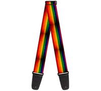 Buckle-Down Guitar Strap Flag Pride Distressed Rainbow 2 Inches Wide (GS-W30695)