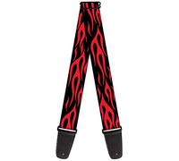 Buckle-Down Guitar Strap Flame Red 2 Inches Wide