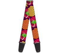 Buckle-Down Guitar Strap Green Dragons Smoking Purple 2 Inches Wide (GS-W30739)