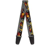 Buckle-Down Guitar Strap Hot Rod Flames 2 Inches Wide