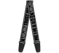 Buckle-Down Guitar Strap Im A Geek Glasses Gray Black 2 Inches Wide