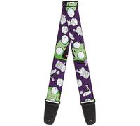 Buckle-Down Guitar Strap, Invader Zim, Purple, 2" Wide - 29-54" Length