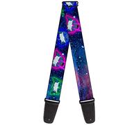 Buckle-Down Guitar Strap Laser Eye Cats In Space 2 Inches Wide (GS-W31266)