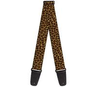 Buckle-Down Guitar Strap, Leopard Brown, 2 Inches Wide