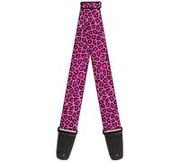 Buckle-Down Guitar Strap Leopard Pink Fuchsia 2 Inches Wide (GS-W31201)