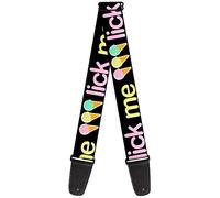 Buckle-Down Guitar Strap - LICK ME Ice Cream Cones - 2" Wide - 29-54" Length