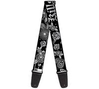 Buckle-Down Guitar Strap Love Kills Black White 2 Inches Wide (GS-W31222)