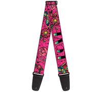 Buckle-Down Guitar Strap Love Kills Pink 2 Inches Wide (GS-W31211)