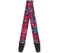 Buckle-Down Guitar Strap Love Love Pink 2 Inches Wide (GS-W31213)
