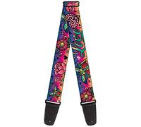 Buckle-Down Guitar Strap Love Love Purple 2 Inches Wide (GS-W31214)