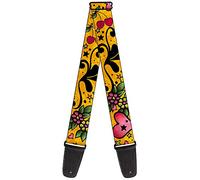 Buckle-Down Guitar Strap Mom Dad Close Up Yellow 2 Inches Wide