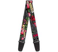 Buckle-Down Guitar Strap Mom Dad Gray 2 Inches Wide