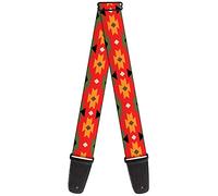 Buckle-Down Guitar Strap Navajo Tan Rust Olive Black 2 Inches Wide