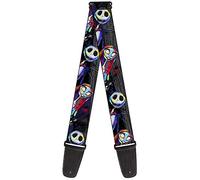Buckle-Down Guitar Strap Nightmare Before Christmas Jack Sally Pose Electric Glow 2 Inches Wide (GS-WDY192)