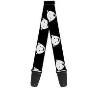 Buckle-Down Guitar Strap Polar Bear Repeat Black 2 Inches Wide