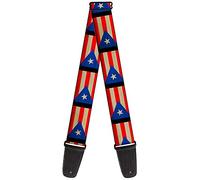 Buckle-Down Guitar Strap Puerto Rico Flag Weathered 2 Inches Wide